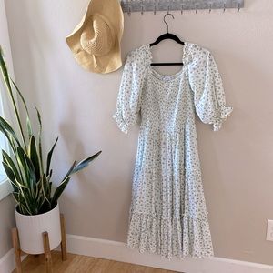 Ivy City Co Madeline dress in blue